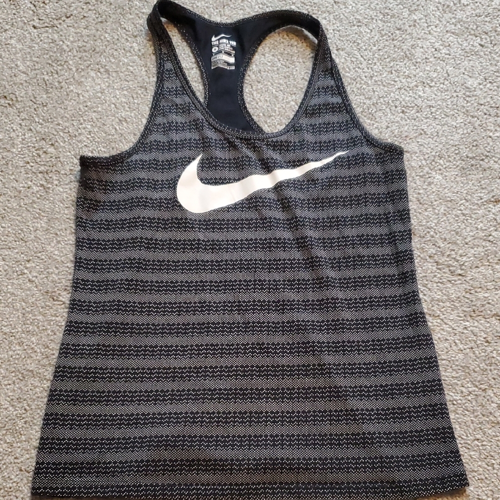 Nike Gray Racerback Sleeveless Tank Top